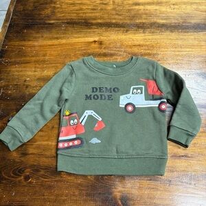 Garanimals Olive Green Demo Mode Sweatshirt Size 18 Months